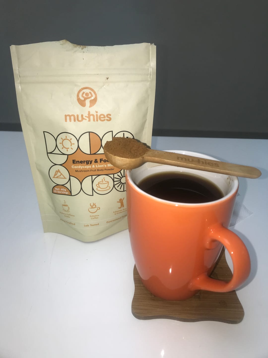 Customer photo review of Energy & Focus Mushrooms