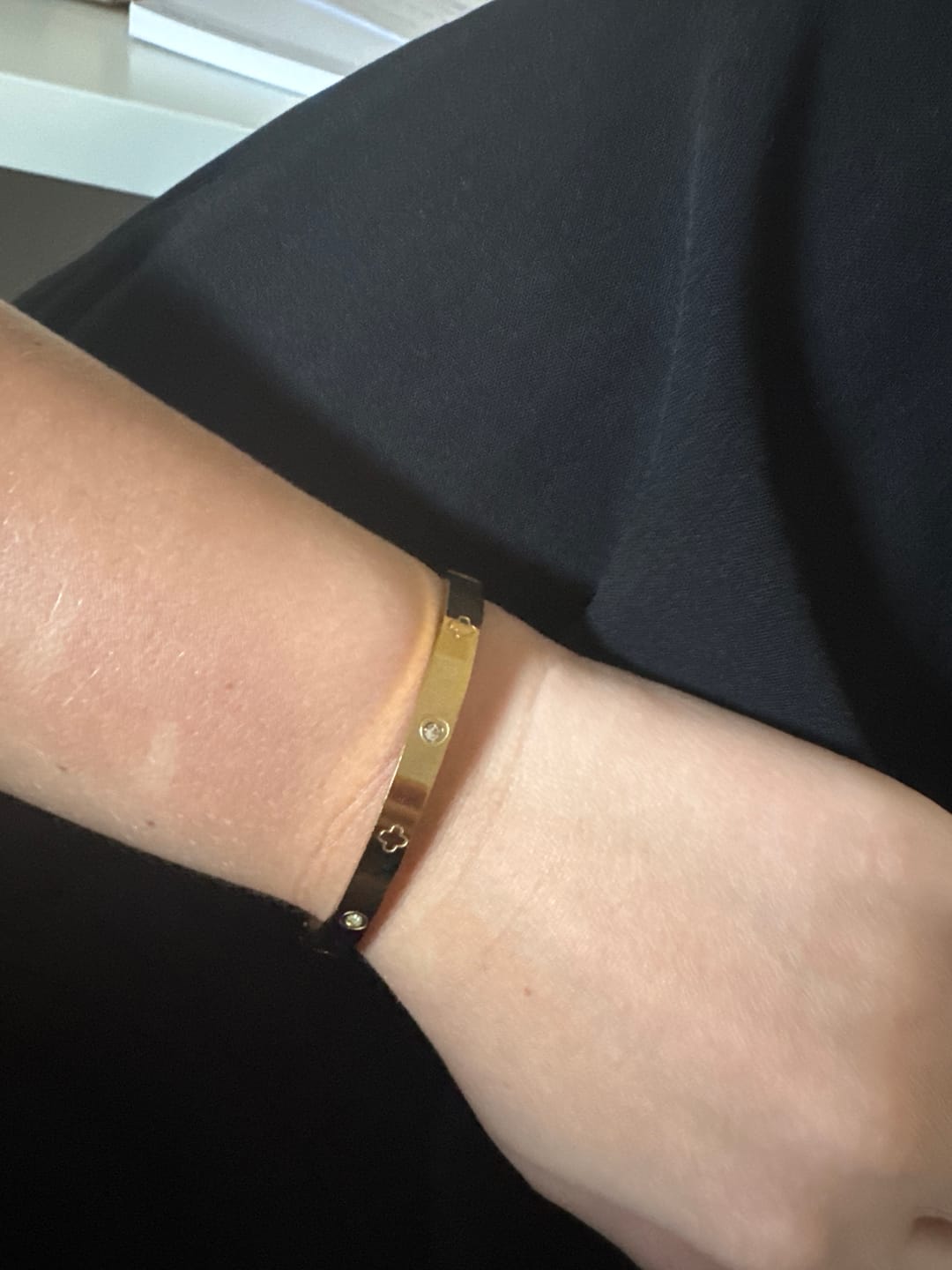 Customer photo review of Arianna Armreif | 18K vergoldet