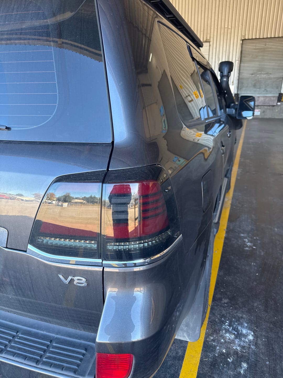 Customer photo review of LED Tail Lights suitable for use with Toyota LandCruiser 200 Series 2008-2021