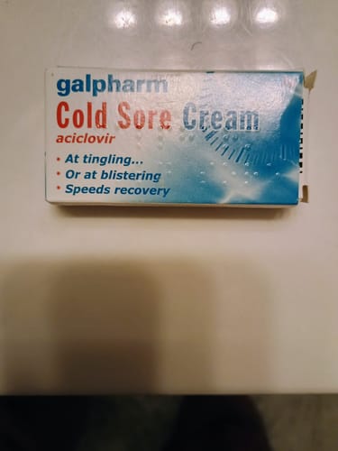 Customer photo review of Cold Sore Cream (Aciclovir) 5% w/w 2g
