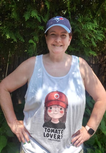Customer photo review of Tomato Lovers Collective Tank Top