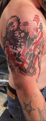 Customer photo review of Painless Tattoo Numbing Cream