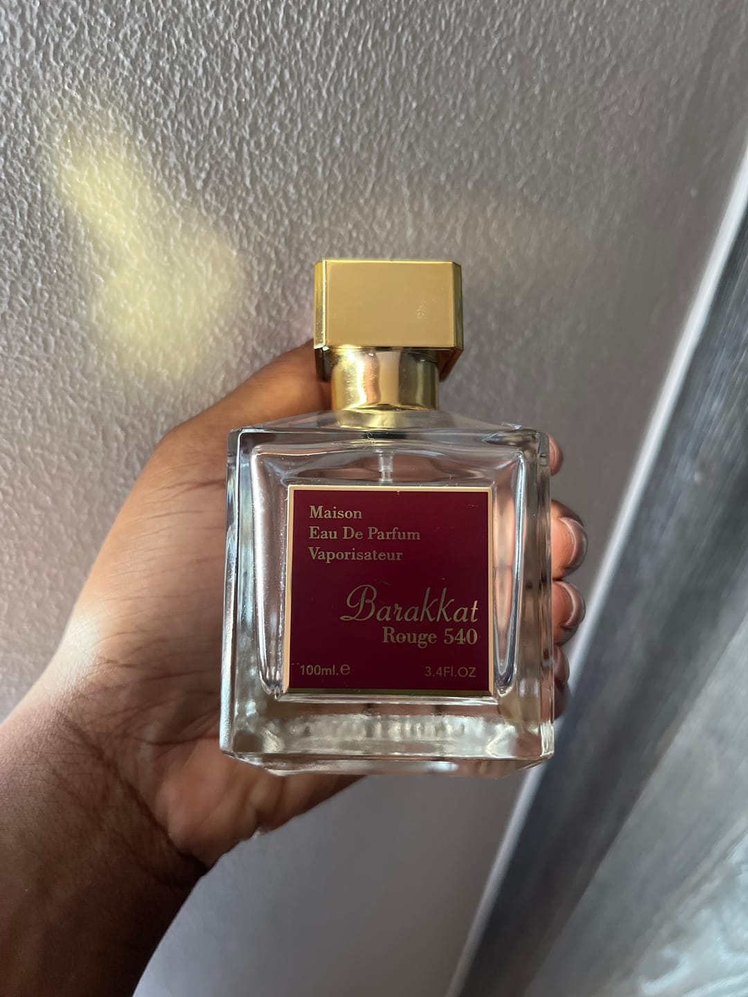 Customer photo review of Barakkat Rouge 540 EDP 100ml