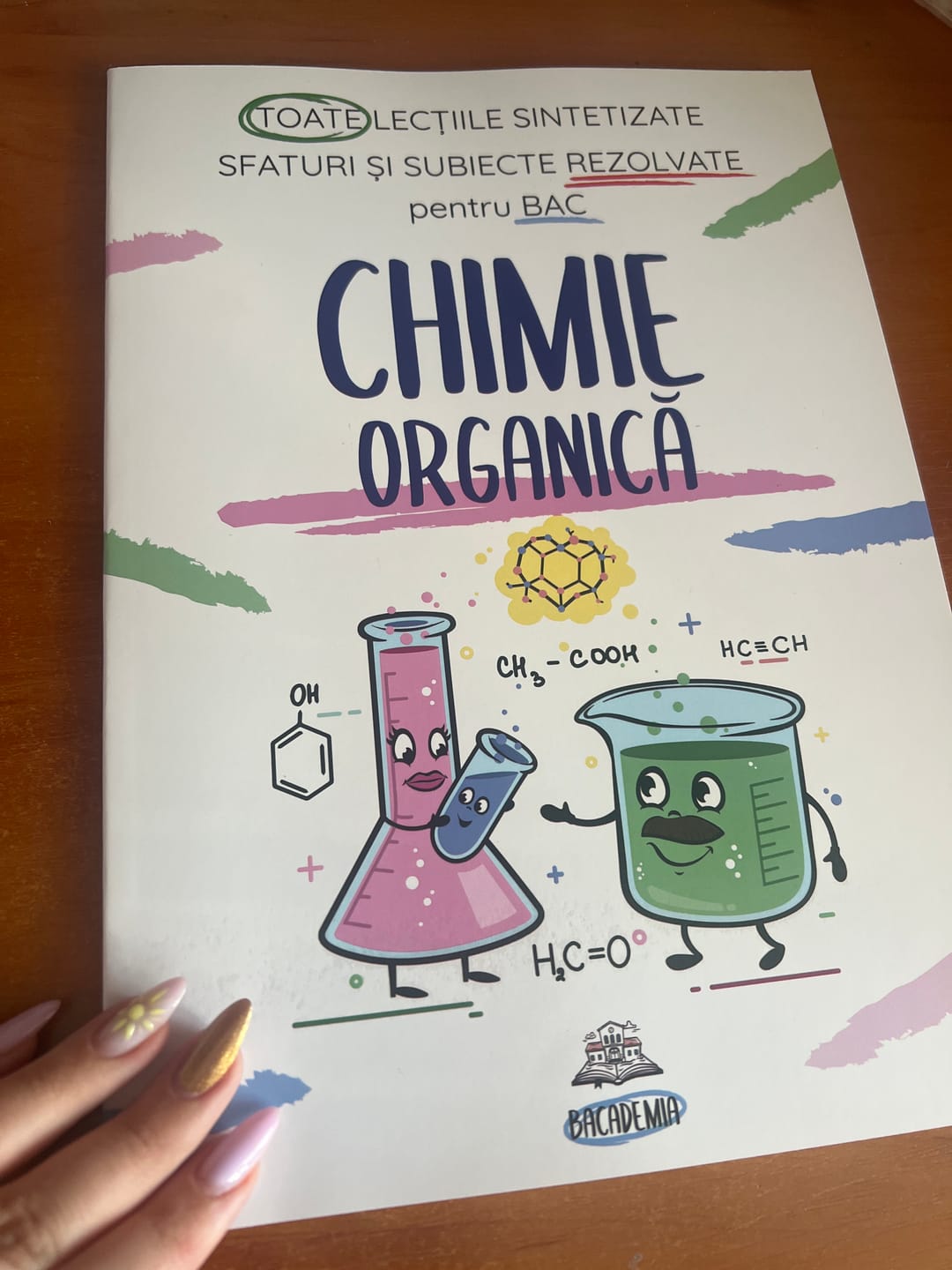 Customer photo review of Carte Chimie Organică Bacalaureat Bacademia