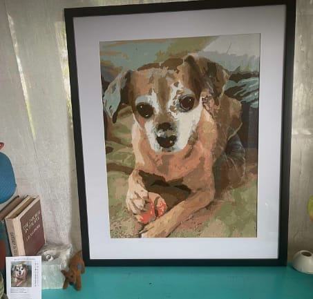 Customer photo review of Custom Paint by Numbers Kit