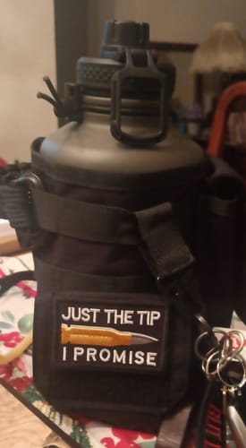Customer photo review of 64oz Battle Bottle Water Bottles