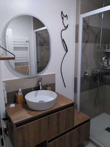 Customer photo review of Décoration Murale en Métal - Élégance minimaliste