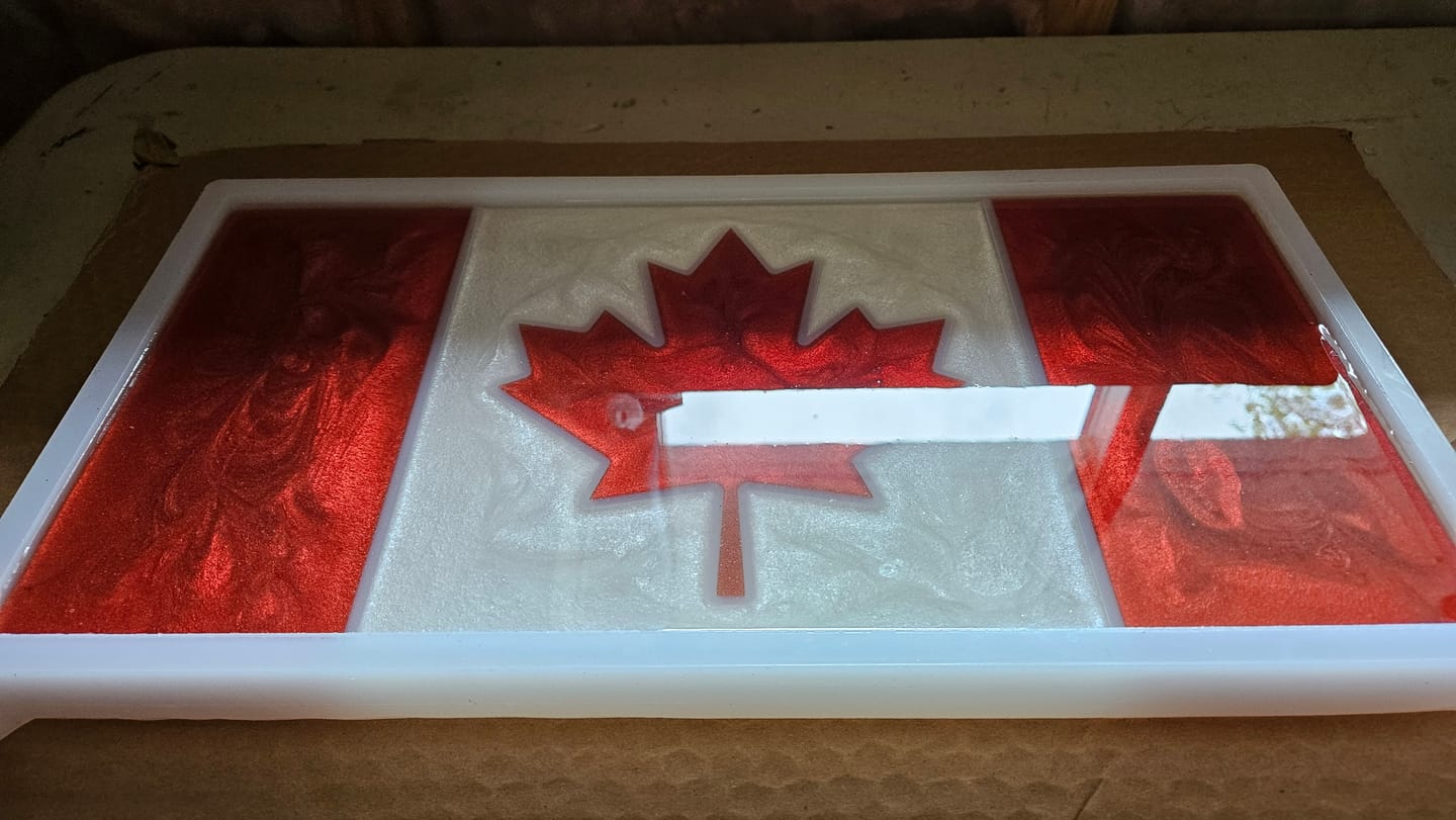 Customer photo review of Canadian Flag Mold - 16x8x0.75" - Canada Silicone Mold