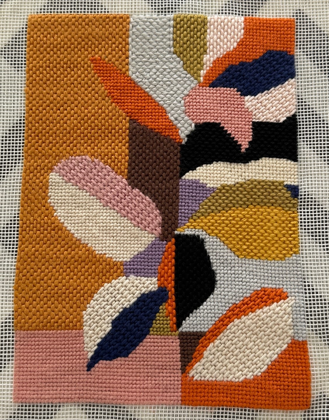 Customer photo review of Color Garden Needlepoint Kit