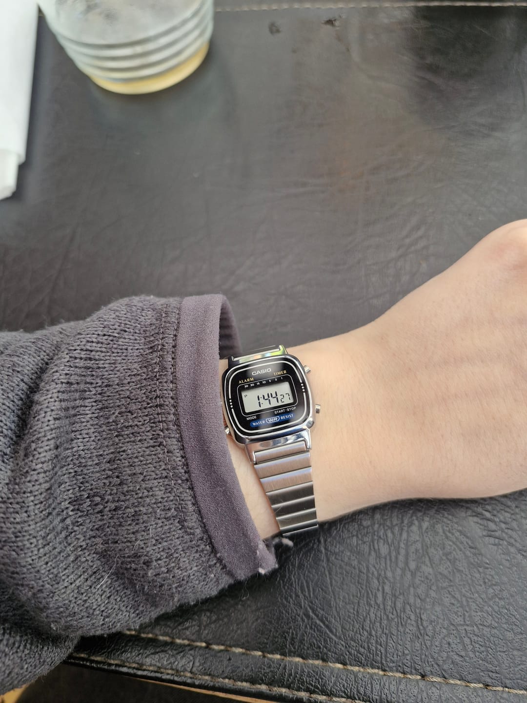 Customer photo review of Reloj Casio Vintage LA670WA-1DF Plateado Mini