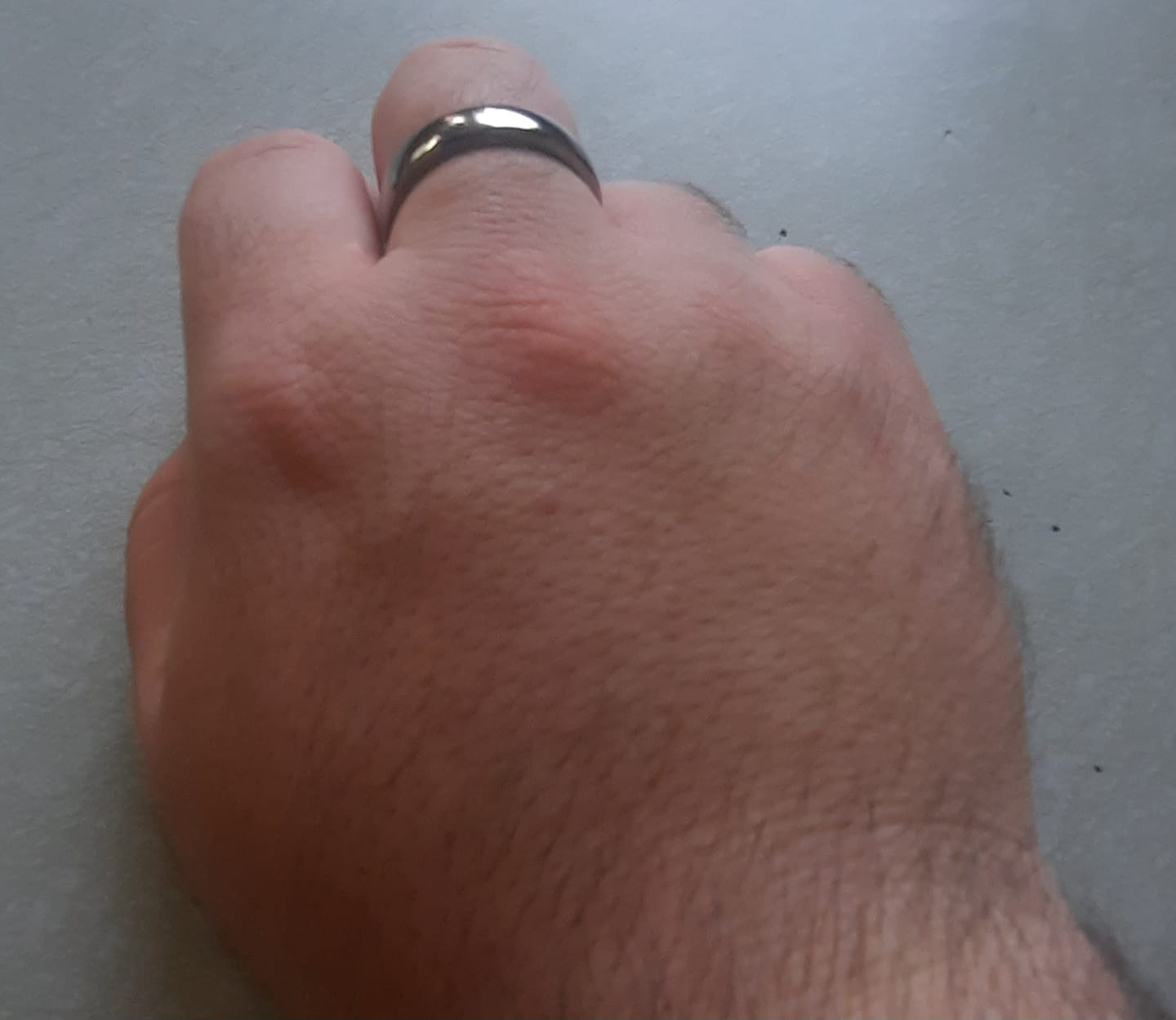 Customer photo review of iTap Ring - Silver Finish