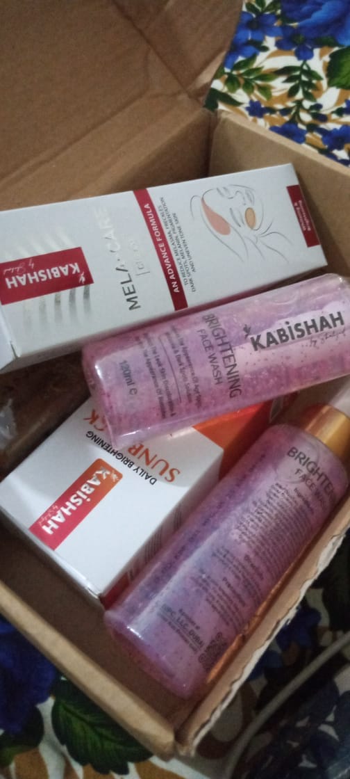 Customer photo review of Bright & Even Skintone Kit
