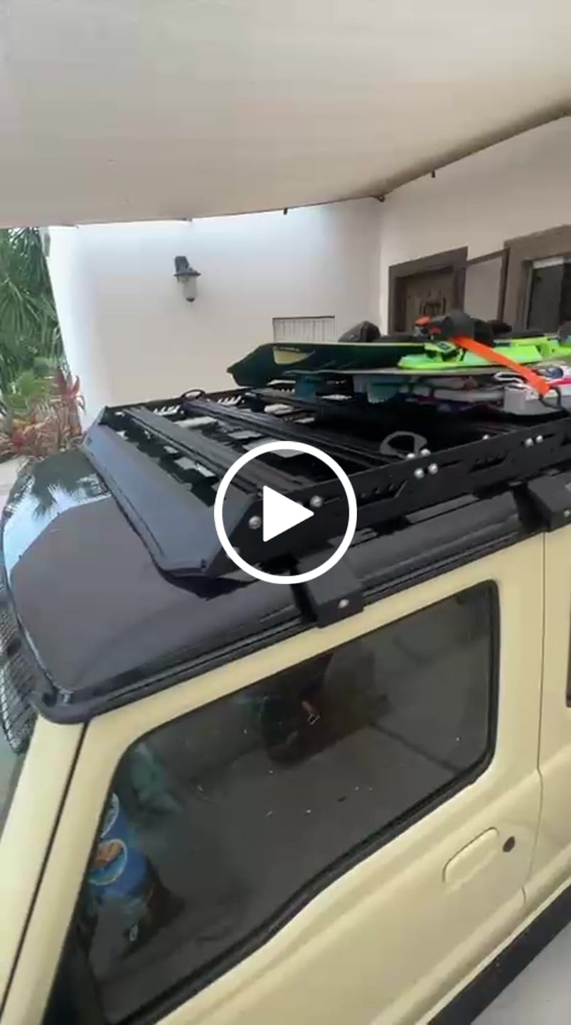 Customer video review of Rack de Carga Extreme 5 para Suzuki Jimny (5-door)