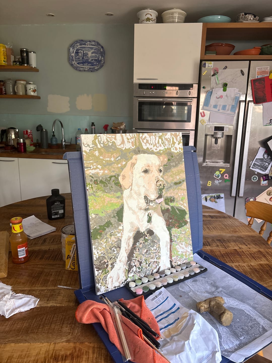 Customer photo review of Custom Paint by Numbers Kit