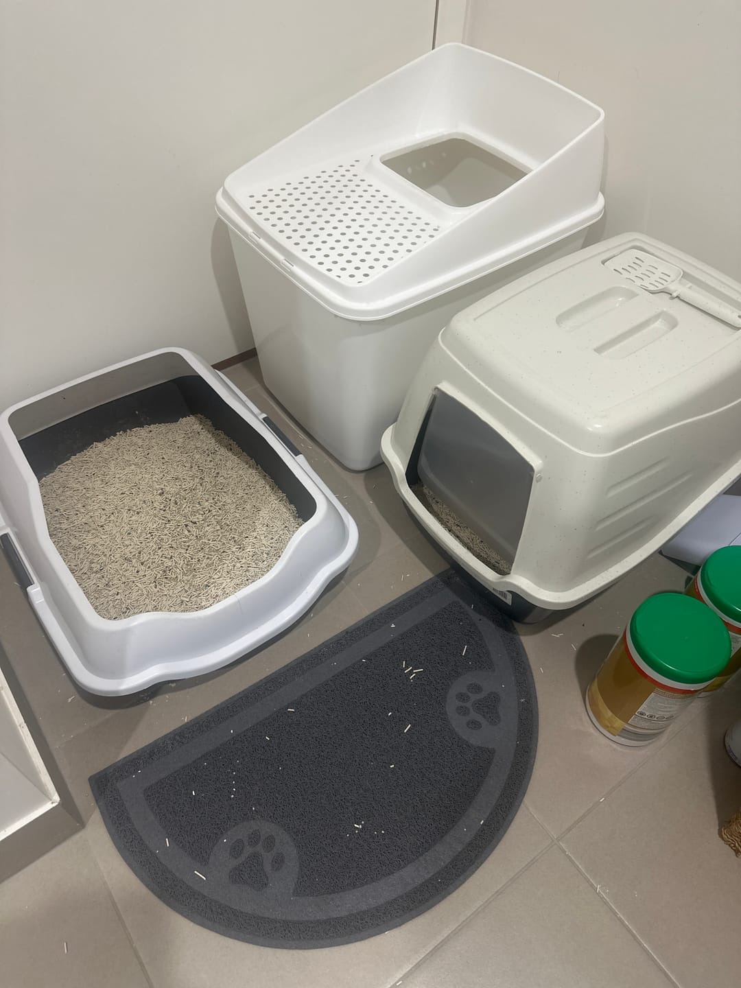 Customer photo review of Michu Premium Mixed Tofu Cat Litter Pro Gen2 6L- Superb in Flushable, Eco-Friendly & Odour-Control