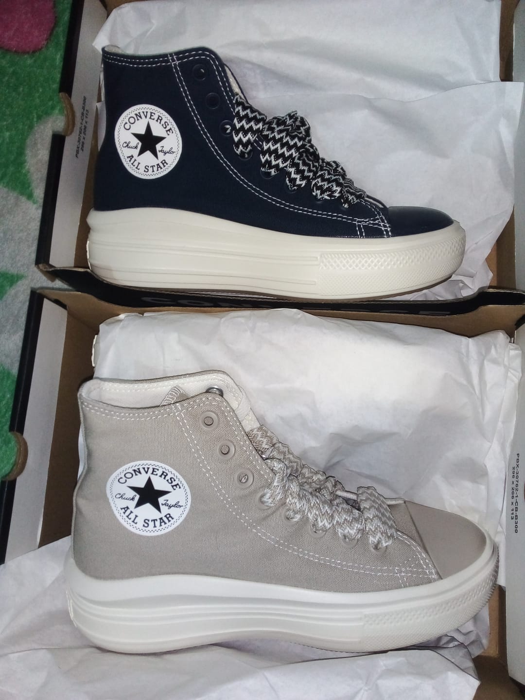Customer photo review of Zapatillas Converse Chuck Taylor Move Hi Platform Beige