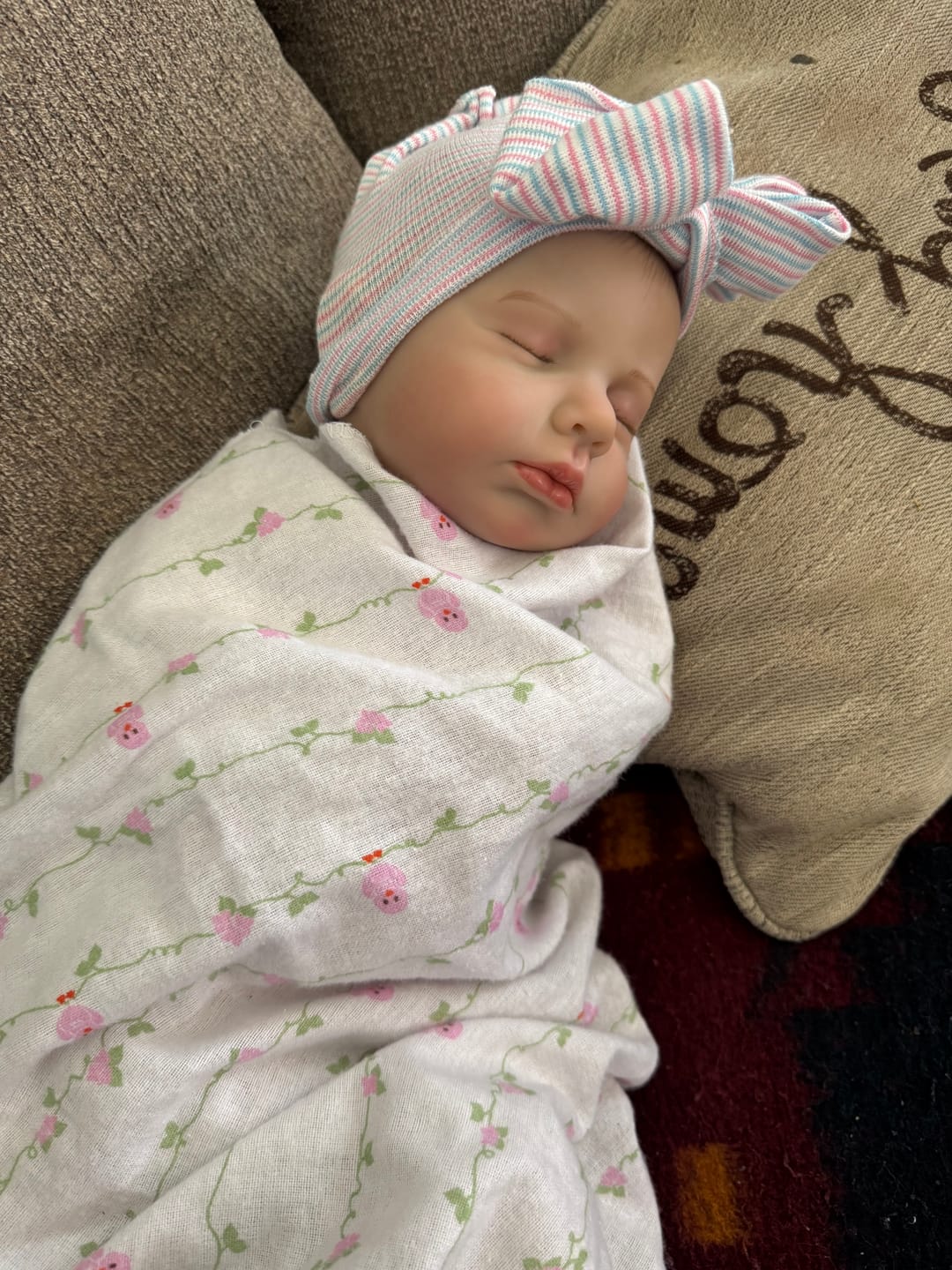 Customer photo review of 20” 2 to 8 Pounds Weighted Newborn Baby Girl/Boy Lifelike Reborn Baby Doll Soft Heavy Baby Dolls For Children Child Friendly Gifts For Girls