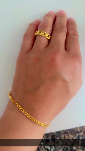 Customer photo review of CLEAN CUBAN RING. - GOLD