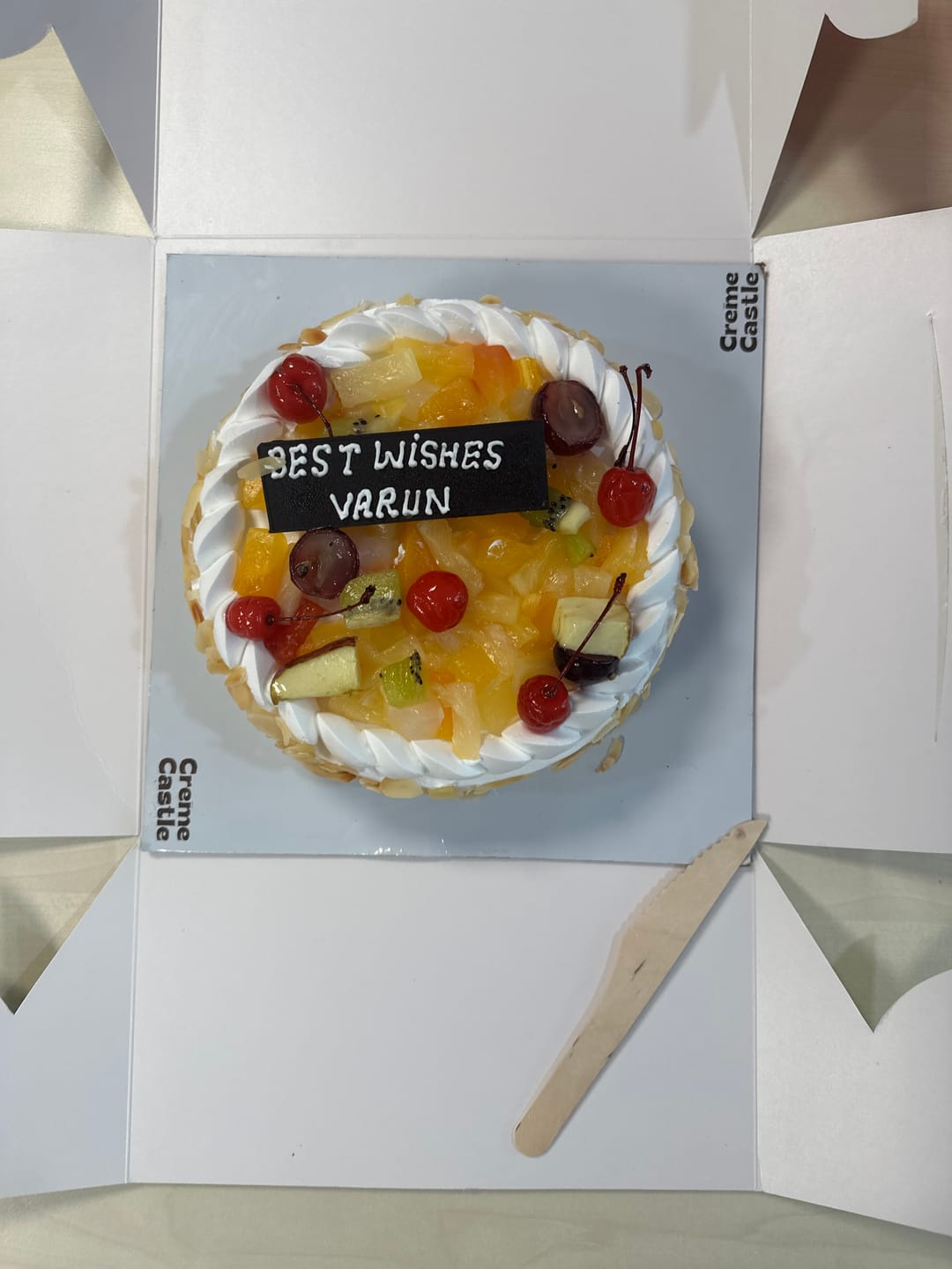 Customer photo review of Fresh Fruit Cake