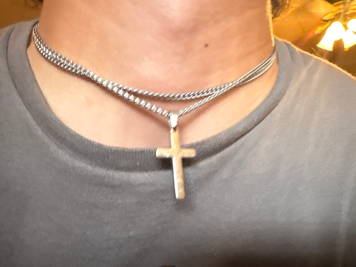 Customer photo review of 3.5mm Cuban Link Chain