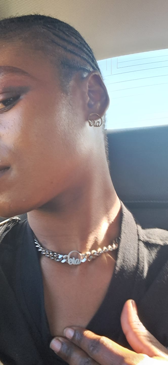 Customer photo review of Silver Era Choker