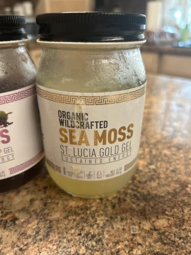 Customer photo review of St Lucia Gold Sea Moss Gel Trio