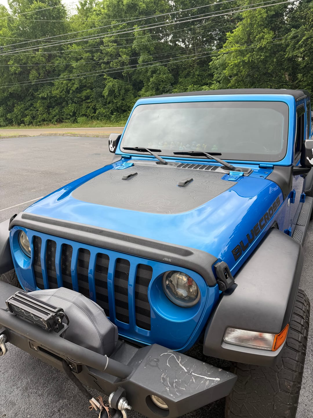 Customer photo review of Black Topo Hood Graphic | fits Wrangler JL and Gladiator JT