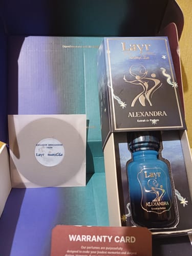 Customer photo review of Layr X Reality Club -  Alexandra Extrait de Parfum 50ml
