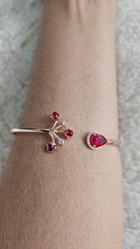 Customer photo review of Rose Gold Liberty of Love Cuff Bracelet