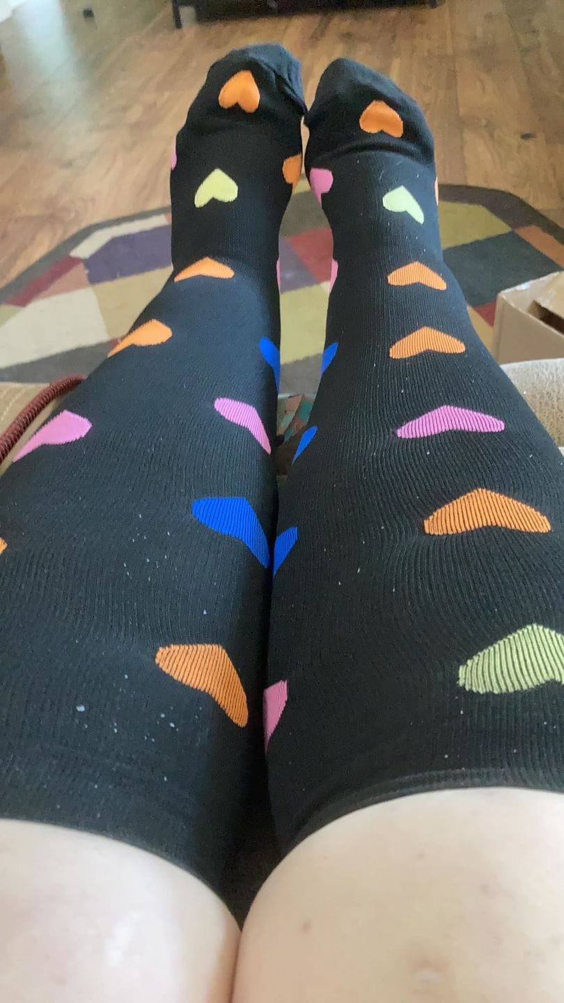 Customer photo review of Orthopädische Kompressionsstrümpfe Summer Edition