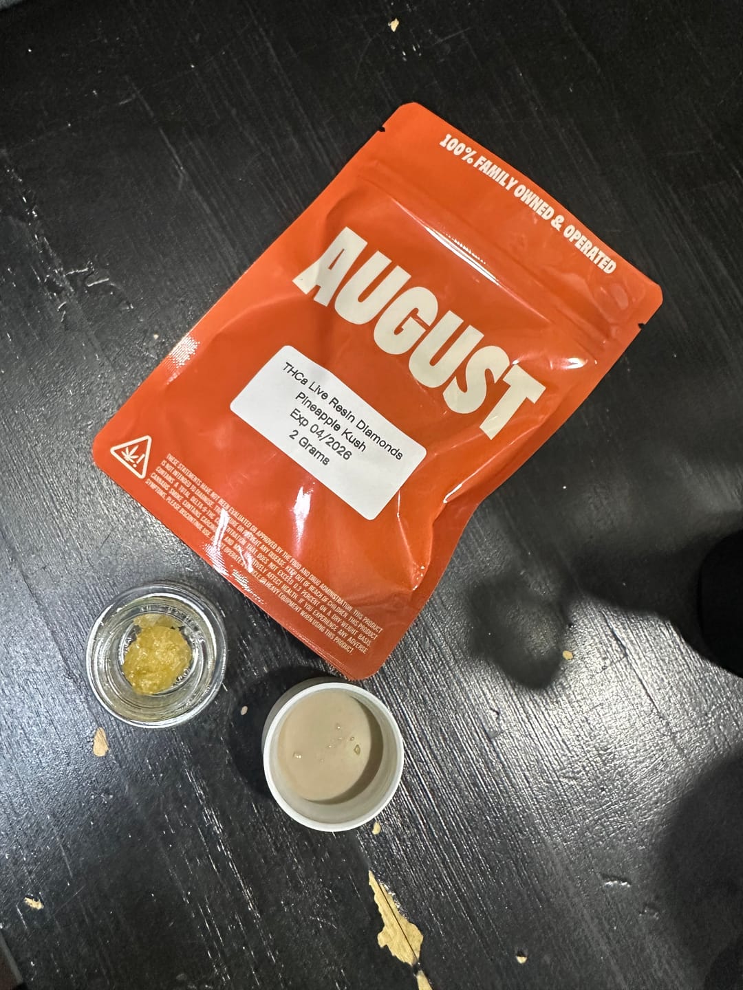 Customer photo review of Live Resin THCa Diamonds