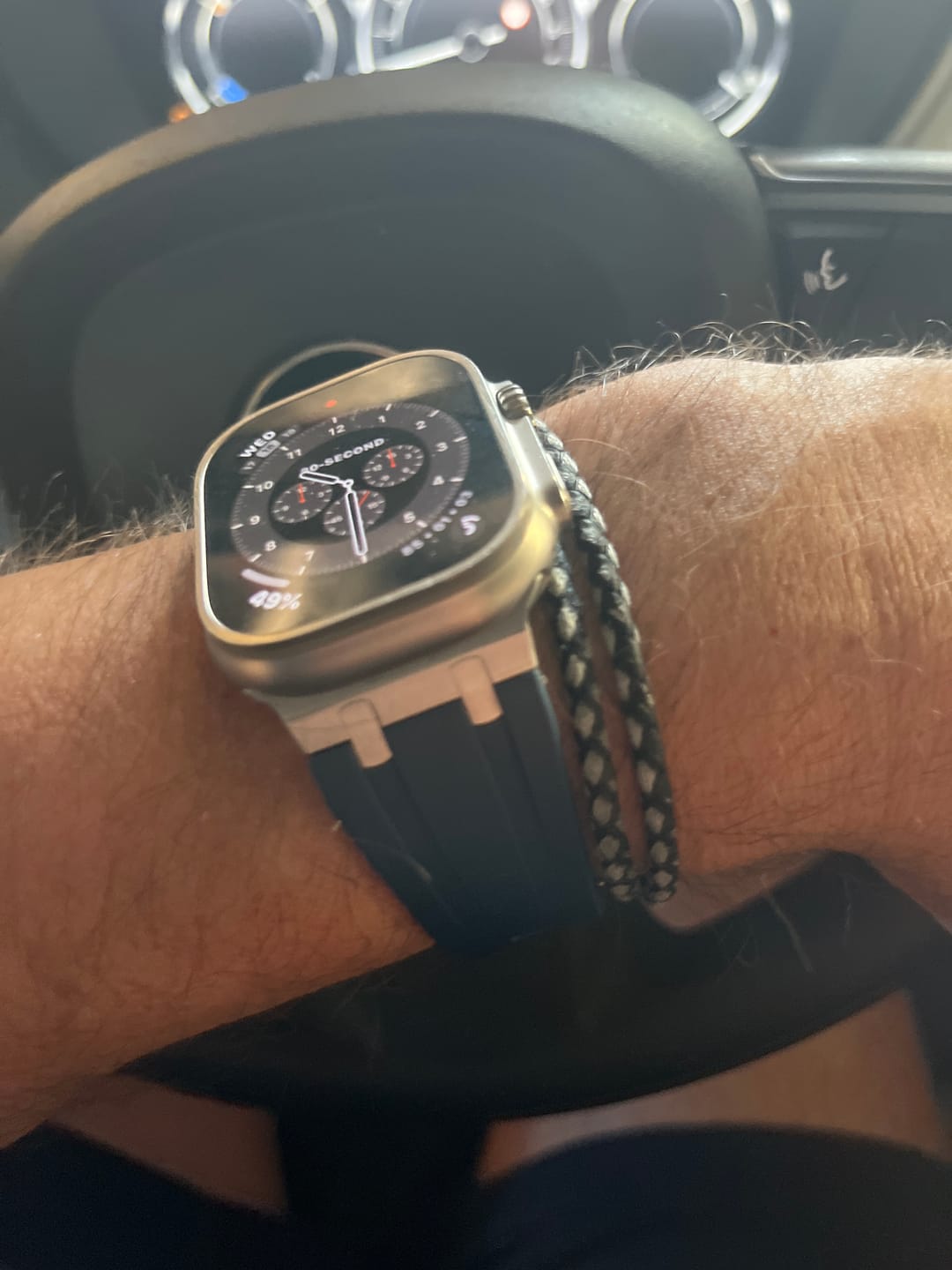 Customer photo review of Ultra Butterfly Clasp Silicone Strap for Apple Watch
