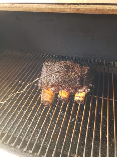 Customer photo review of Buy Bone-In Short Ribs, get FREE Meat Church Holy Cow Seasoning!