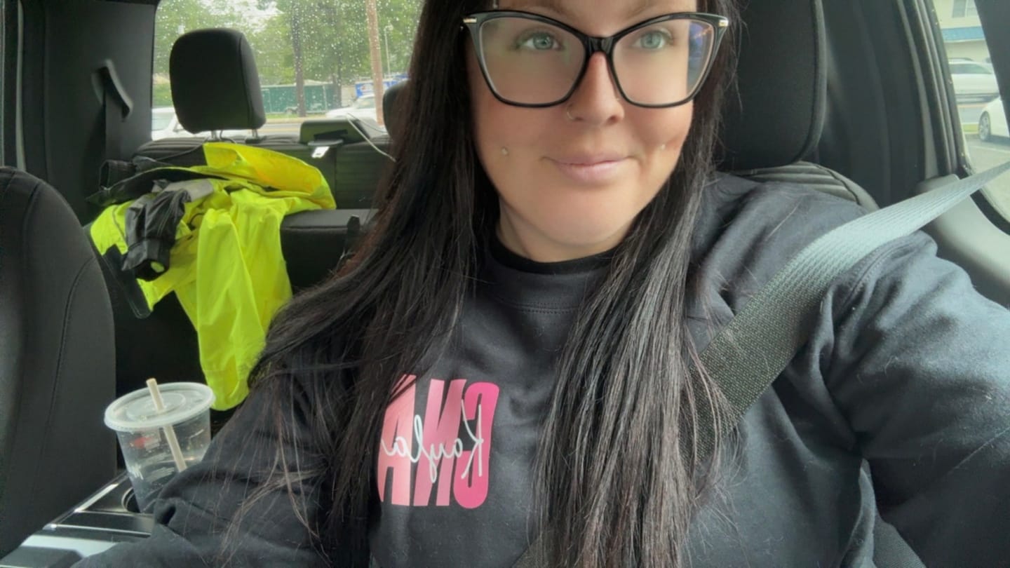 Customer photo review of Personalized Sweatshirt | Blue or Pink Certifications