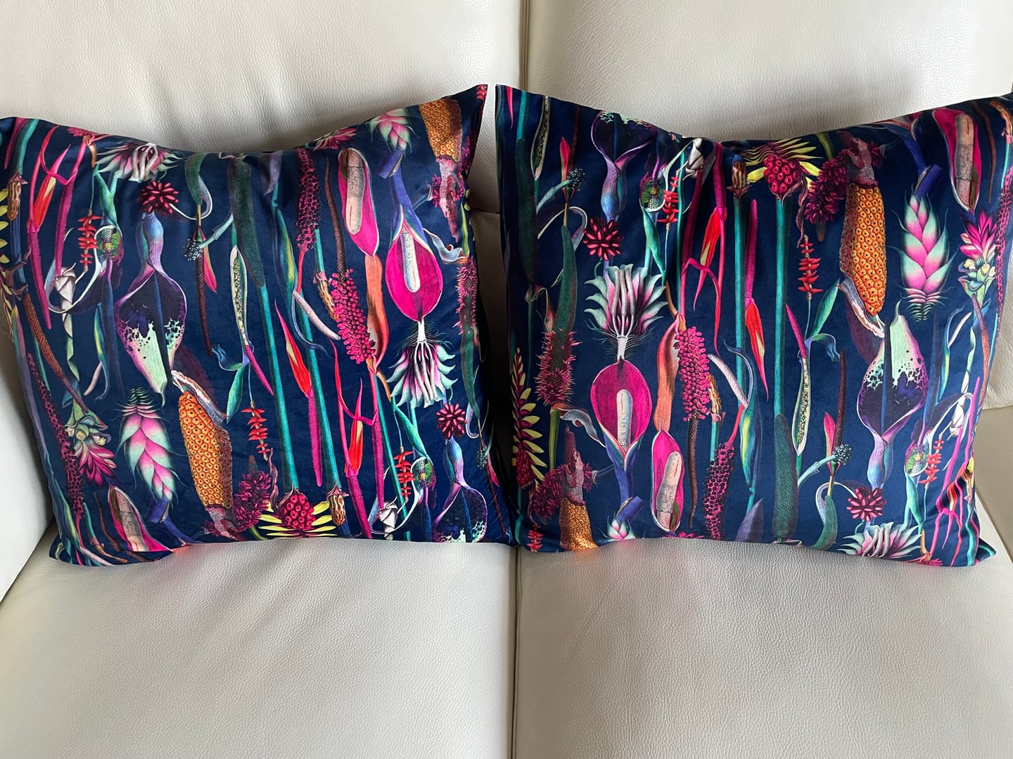 Customer photo review of Abstract Plants Digital Velvet Fabric