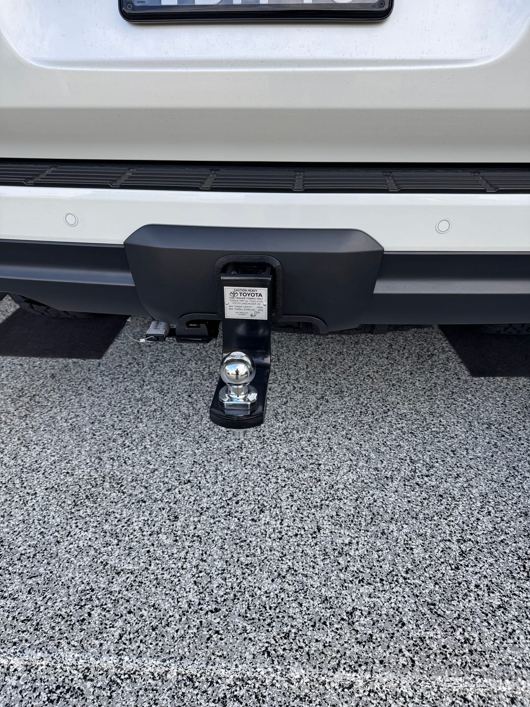 Customer photo review of Tow Bar Cover Cut Out Service for 300 Series Landcruisers