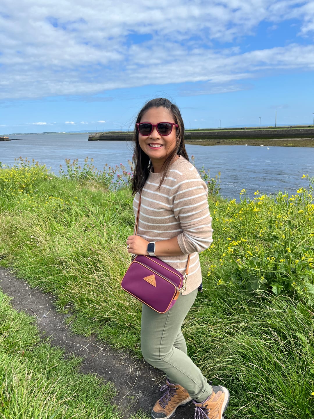 Customer photo review of Crissy Full Crossbody with Locking Clasps Strap