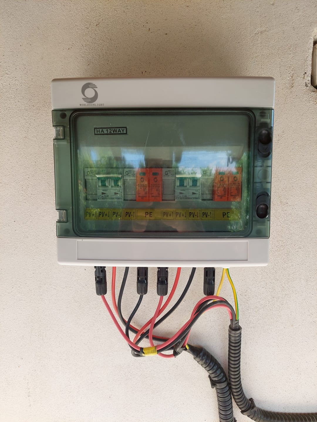 Customer photo review of Tablou sigurante pentru kiturile fotovoltaice 15A 500V cu doua stringuri