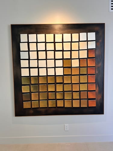 Customer photo review of Earth Tones: Geometric Texture