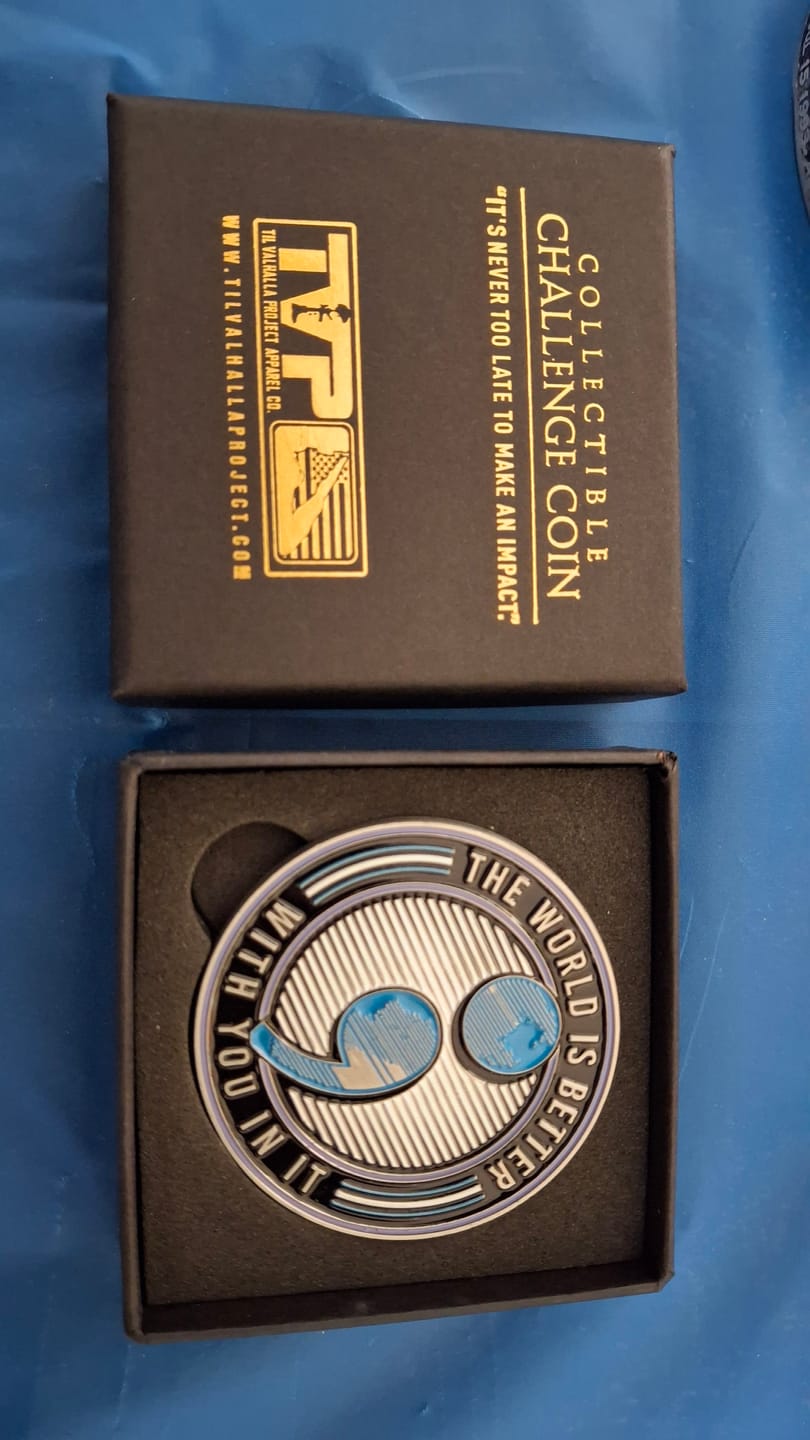 Customer photo review of You Belong Here - Challenge Coin