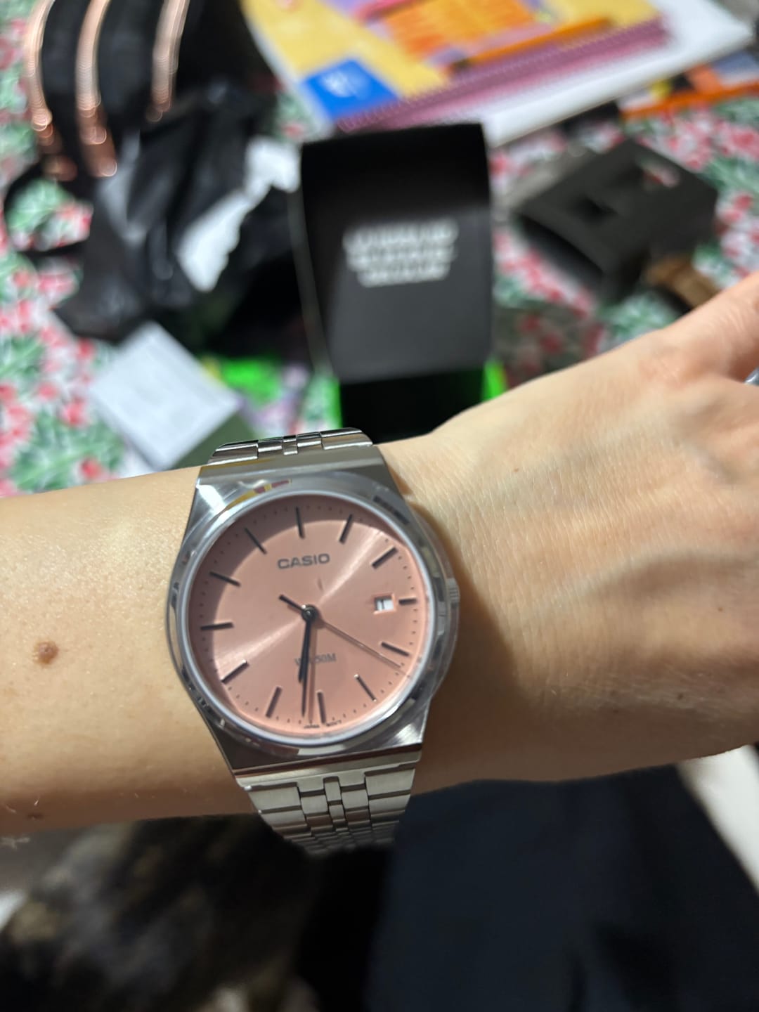 Customer photo review of Reloj Casio Análogo MTP-B145D-4AV "Barbie" Rosa 35mm
