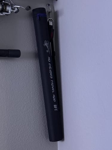Customer photo review of 8Ft No Excuses Travel Rod with Tube Medium-Heavy Action 1/2oz to 2oz