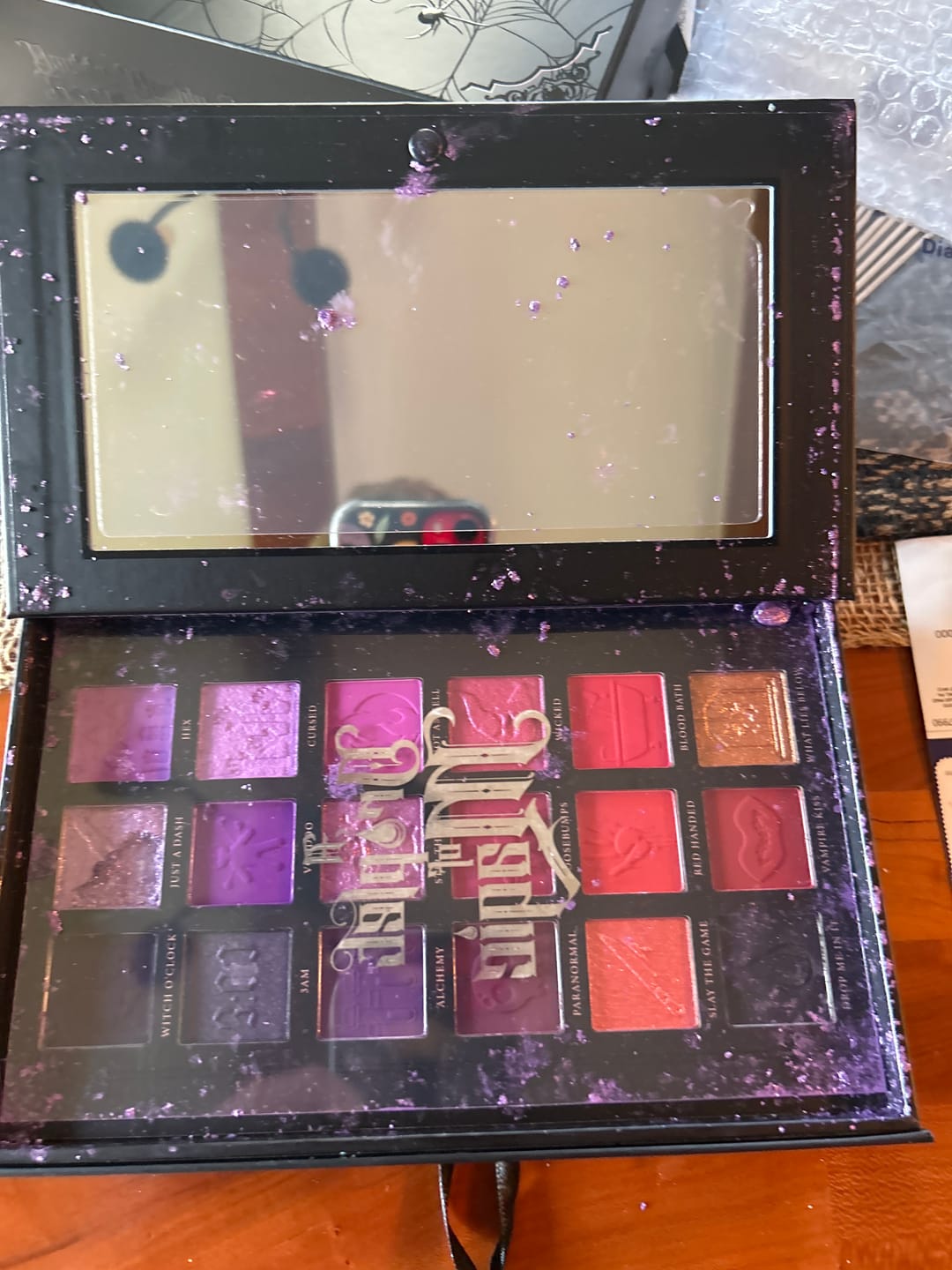 Customer photo review of P. Louise A Droplet Of Magic Halloween Eyeshadow Palette