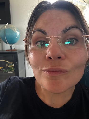 Customer photo review of Aria Eyeglasses