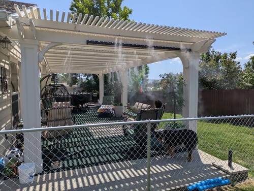 Customer photo review of The Patio Misting System Pro - 100 ft.
