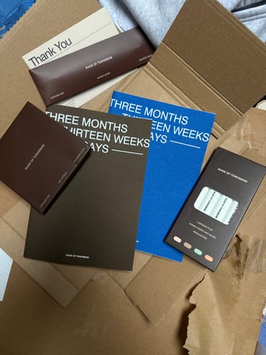 Customer photo review of Three Monthly Planner