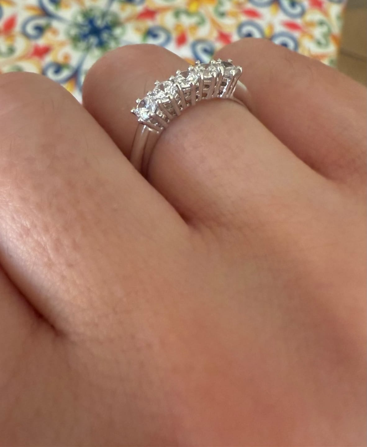 Customer photo review of Anello Mezza Veretta Shine