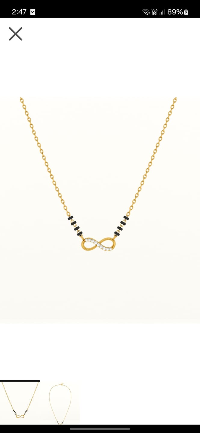 Customer photo review of Eternal Bond 925 Silver Mangalsutra