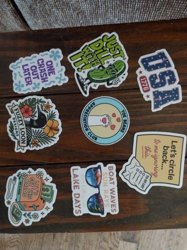Customer photo review of STICKER CLUB | Monthly Sticker Subscription