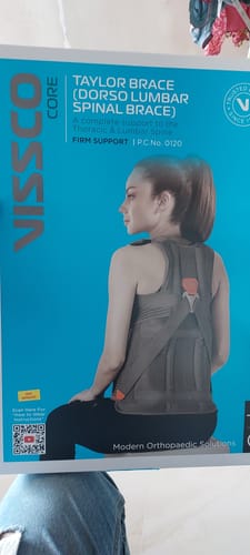 Customer photo review of Dorso Lumbar Spinal Brace (Taylor Brace) | Provides Firm Back Support to the Thoracic & Lumbar Spine (Grey)